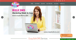 Desktop Screenshot of crazybulksms.com